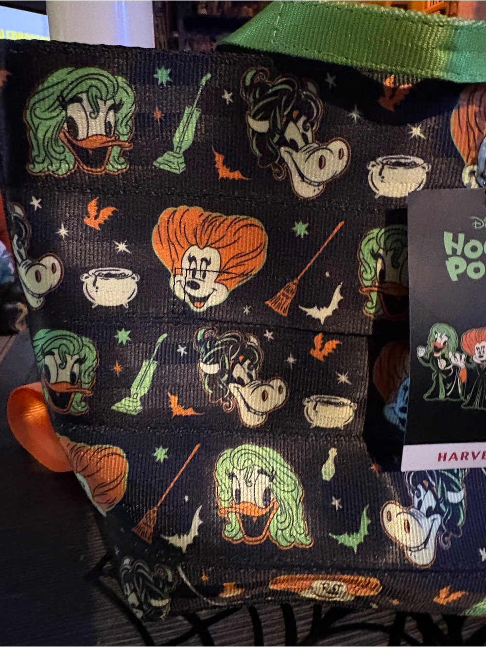 Harveys Disney Hocus Pocus Tote Black, Orange, Green back pack NWT - Picture 3 of 15